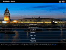 Tablet Screenshot of hotelplazavenice.com
